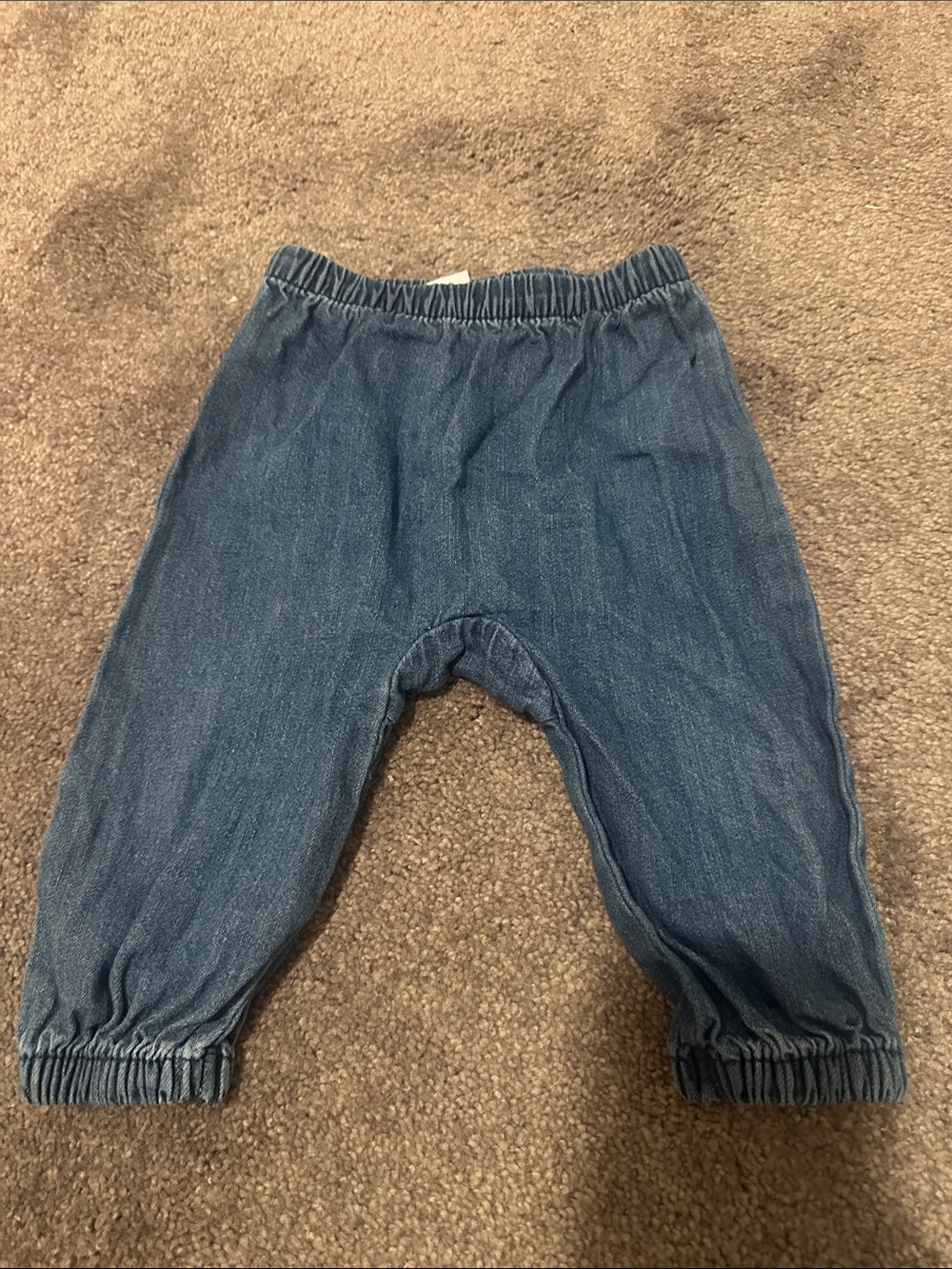 Old Navy Kids Denim-Look Elastic Waist Jogger Pants - Blue